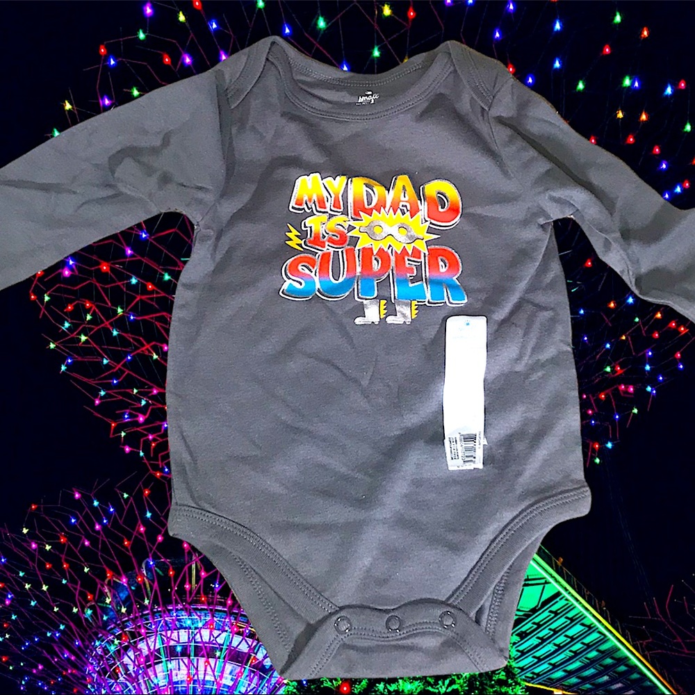 My Dad is Super one piece Retro Vintage Deadstock with tags new rare find